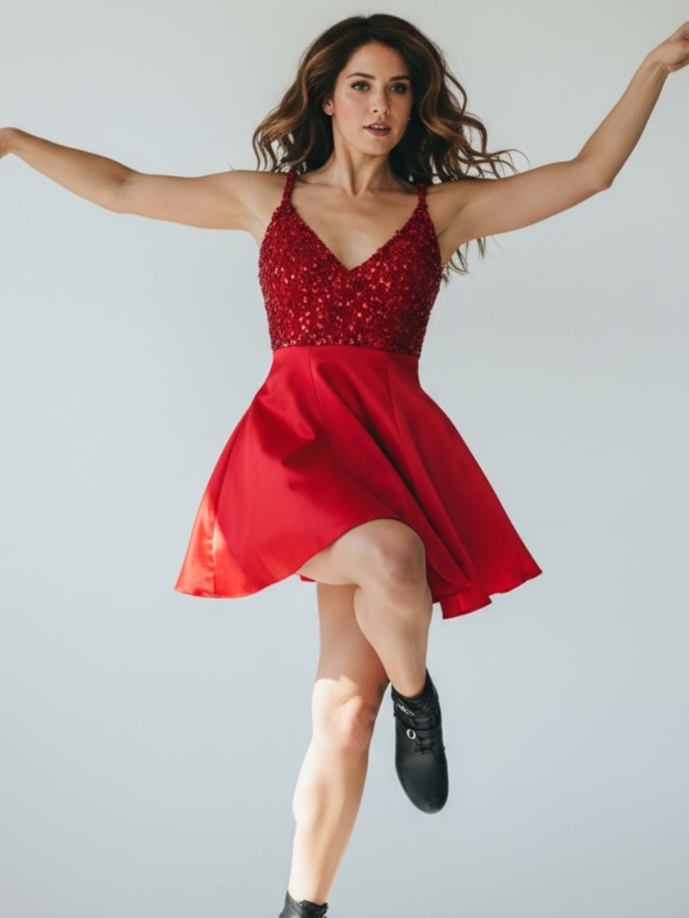 ❤️✨ RED-HOT SEQUIN SWING COSTUME — MADE TO BE NOTICED! ✨❤️